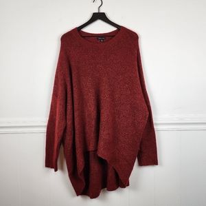 Universal Standard Wool Alpaca Mohair Blend Melissa Fuzzy Hi Low Sweater Size XL